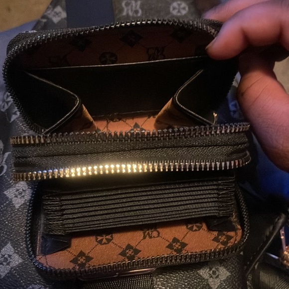 CharisMa satchel purse and wallet to match black and brown small - Picture 4 of 4